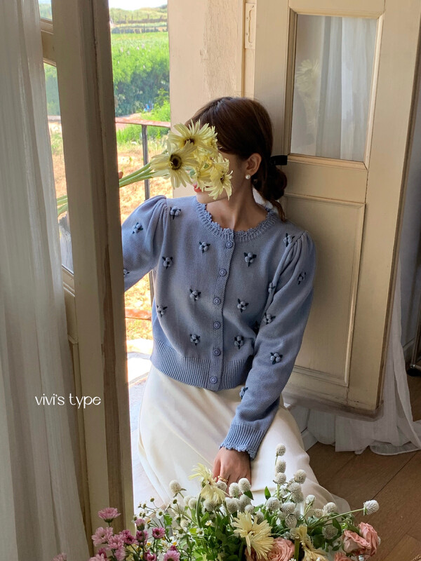 New in autumn! [VIVIS TYPE] Korean version buttoned all-match knitted sweater YS1-9082# HJY
