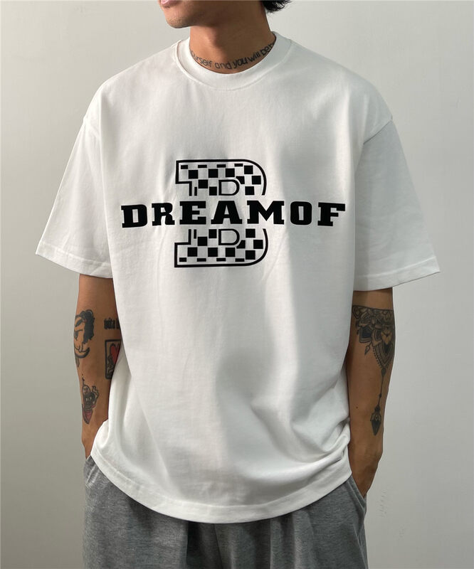 Original price 67.68! [TPY] Upgrade thickened large letter B fashion short-sleeved T-shirt 0013# CLS