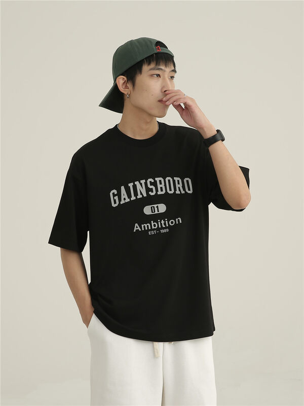 【TPY】All-match fashionable western style alphabet short-sleeved T-shirt 0851-3# CLS