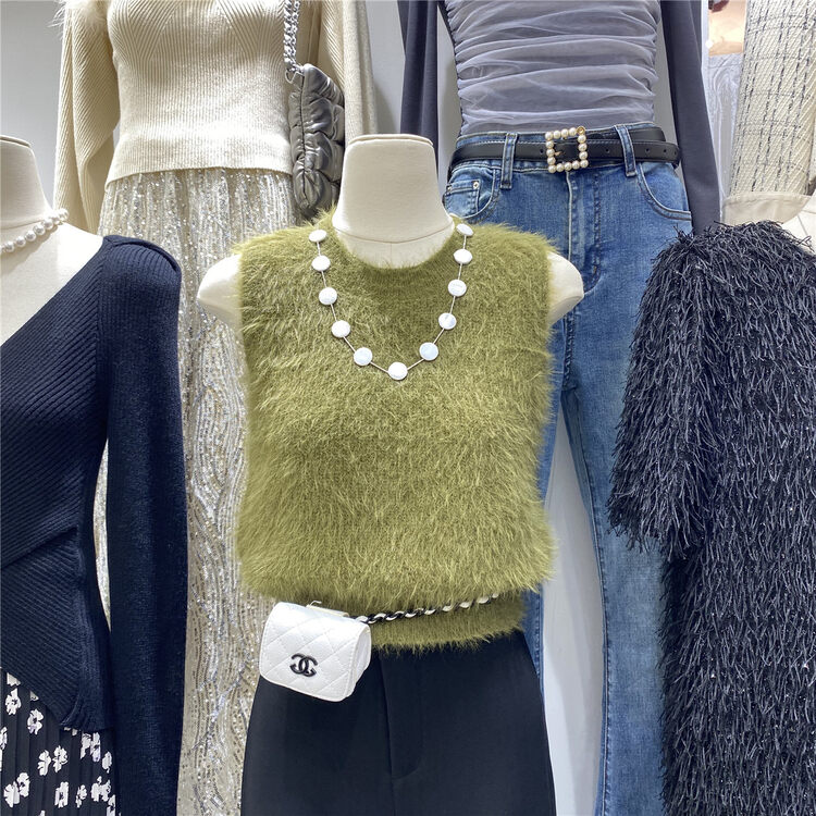 Autumn is new!【U.ME】Little woman fur vest/sling (sell vest only) 029# HJY