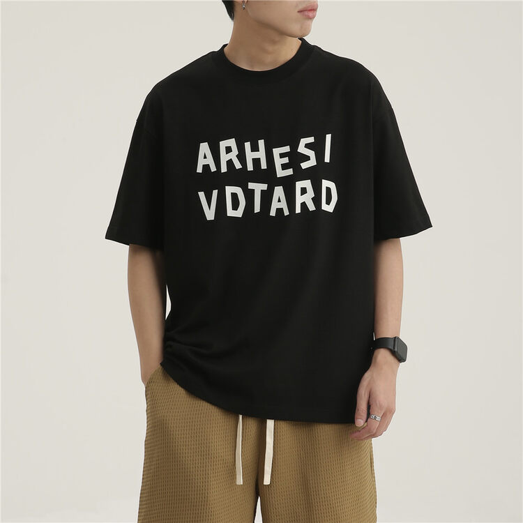 [TPY] Simple, breathable and comfortable alphabet short-sleeved T-shirt T8811# CLS
