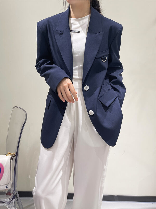 Autumn is new! [DAZZI Daji] Korean style temperament single-breasted short coat 428# JJ