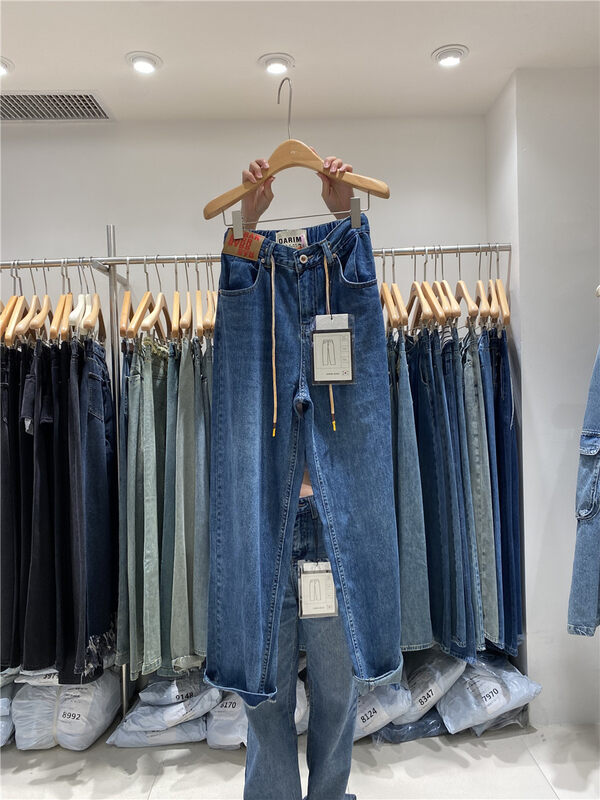 New in autumn! [O NOT 1] Waist labeling strap dad jeans N773# LSW
