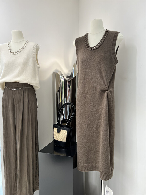 Autumn is new! [COLINE] Korean hollow design vest dress (including 100% wool) C2355# HYY
