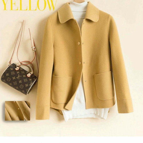 2022 autumn and winter new high-end double-sided woolen coat women's small jacket small fragrance short style