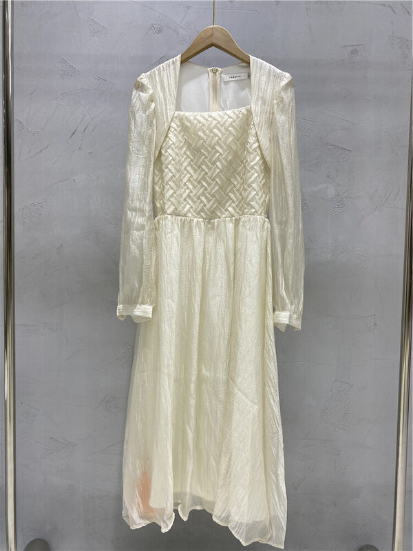 New in early autumn! [Strictly selected - planting grass into a tree] Square collar slim and sweet dress YS1-XC21-19144-A# GYJ