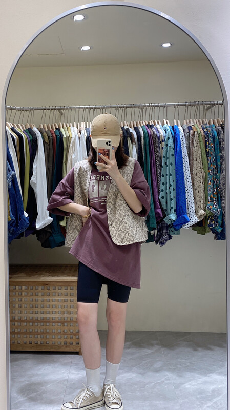 New in autumn! [DA.7] Japanese simple flower vest YS1-3195# LSL