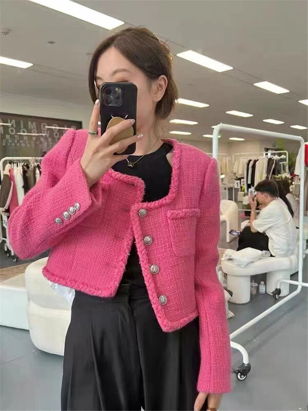 Autumn is new! [Clothing] Xiaoxiangfeng square collar pocket short jacket 1286# PCZ