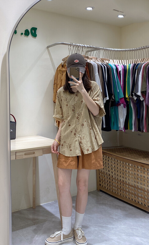 【DA.7】Simple single-breasted all-match shirt 2718# LSL