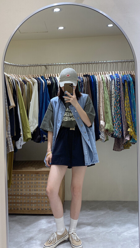 New in early autumn! [DA.7] Hong Kong-style retro single-breasted pocket vest (only vest) YS1-3105# LSL