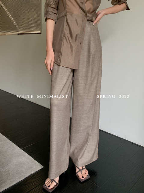 CXDHH/New in early spring! [Strict selection-planting grass into trees] Korean version of simple straight casual pants XC9-K-75826# XYJ