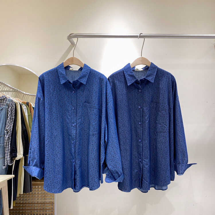 New in early autumn! [DA.7] Japanese crescent denim shirt 3177# LSL