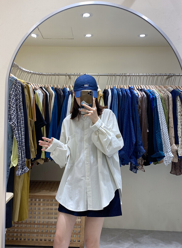 【DA.7】Solid color commuter all-match shirt 3179# LSL