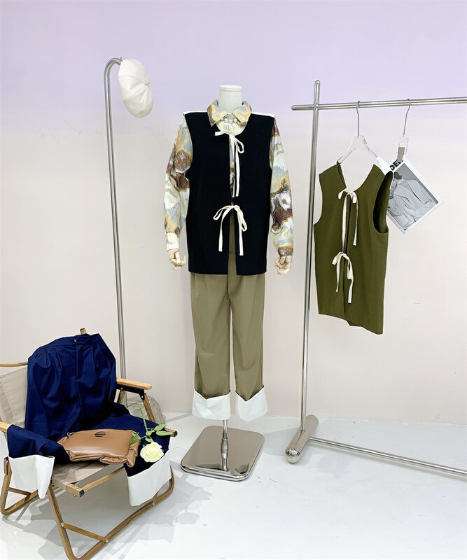 CXDHH/New in early spring! [Strict selection - planting grass into trees] Korean version of the temperament retro shirt ((Random pattern)) XC15-31841# OZQ