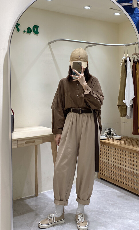 New in early autumn! [DA.7] Korean version is thin and comfortable casual pants (with belt) YS1-6107# LSL
