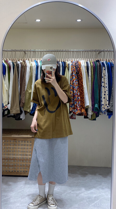 New in autumn! [DA.7] Casual round neck printed short-sleeved T-shirt 3212-# LSL