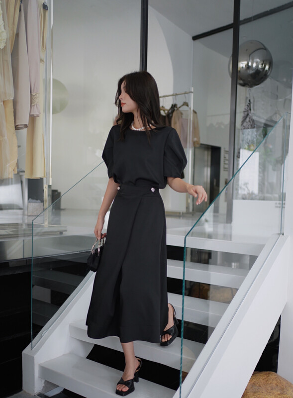 [GL] Elegant and gentle temperament top + slim fashion skirt suit C5033