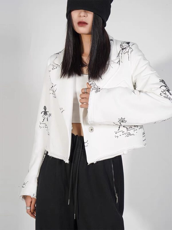 CXDHH [Strict Selection-Growing Grass into Trees] Fresh and Elegant Elegant Short Jacket XC12-21330A# HLL