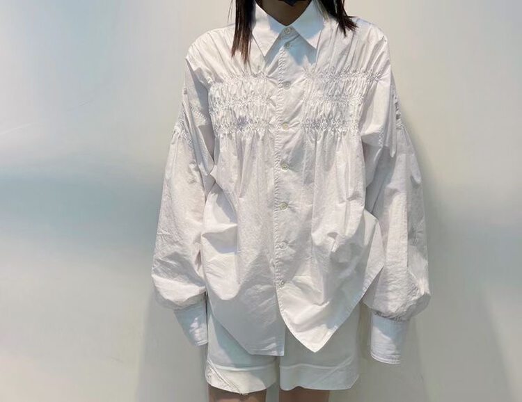 CXDHH [Strict Selection-Growing Grass into Trees] Korean Single-Breasted Temperament Shirt XC12-21570# HLL