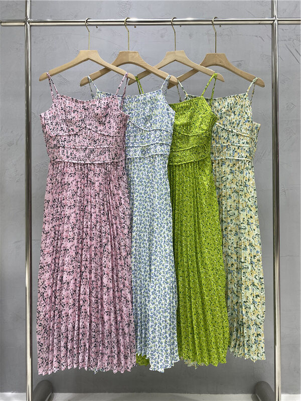 New in early autumn! [Strict selection - planting grass into trees] Korean version of the holiday dress with suspenders and broken flowers YS1-XC16-18045-Y# GYJ
