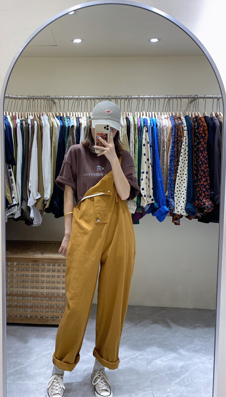 Autumn is new! [DA.7] Korean version of all-match sleeveless overalls 3210# LSL
