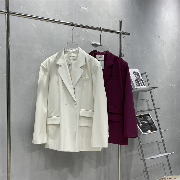 CXDHH/New in early spring! [Strict selection - planting grass into trees] Korean version of solid color fashion suit XC5-95003# XJ