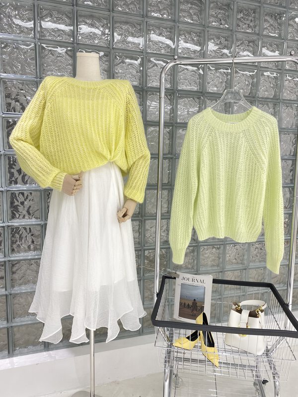 CXDHH [Strictly Selected-Growing Grass into Trees] Round Neck Casual Versatile Warm Sweater XC21-15157-A# JHY