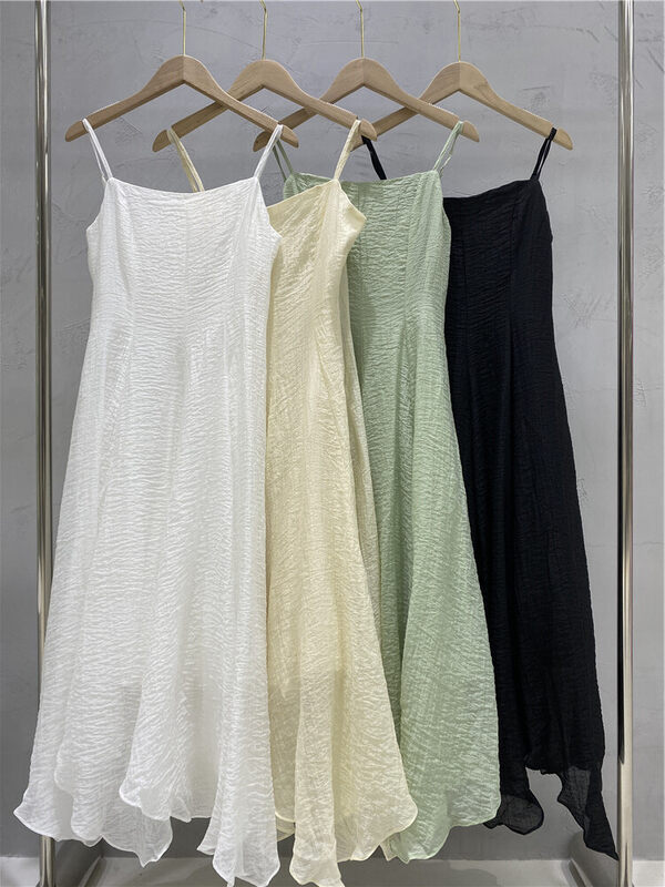 New in early autumn! [Strict selection-planting grass into trees] suspender solid color slim dress YS1-XC16-18191-Y# GYJ