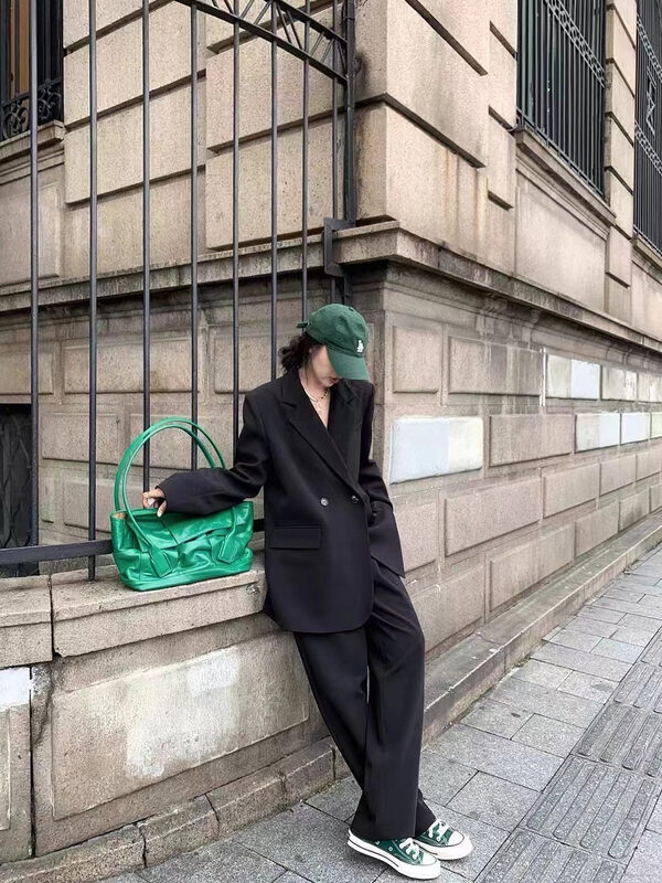 New in autumn! [Clothing] Temperament high waist commuter trousers 1294# PCZ