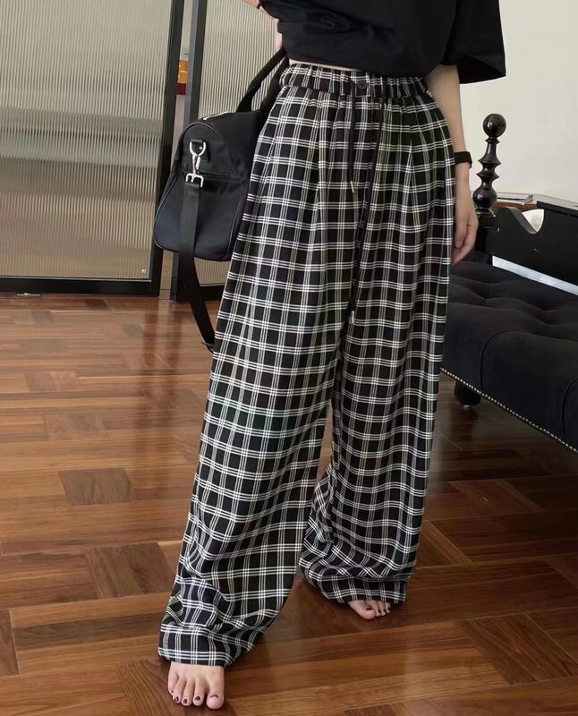 New in early autumn! [DL] Simple and versatile plaid casual pants 9010# WTT