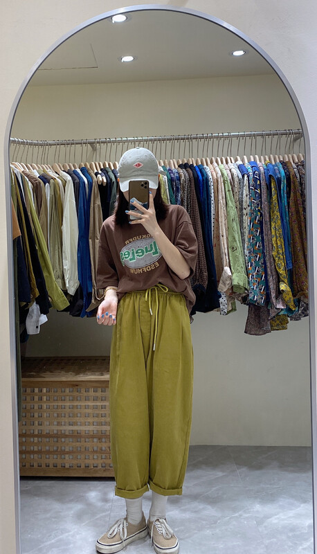 New in autumn! [DA.7] Comfortable and versatile simple drawstring casual pants YS1-6133# LSL
