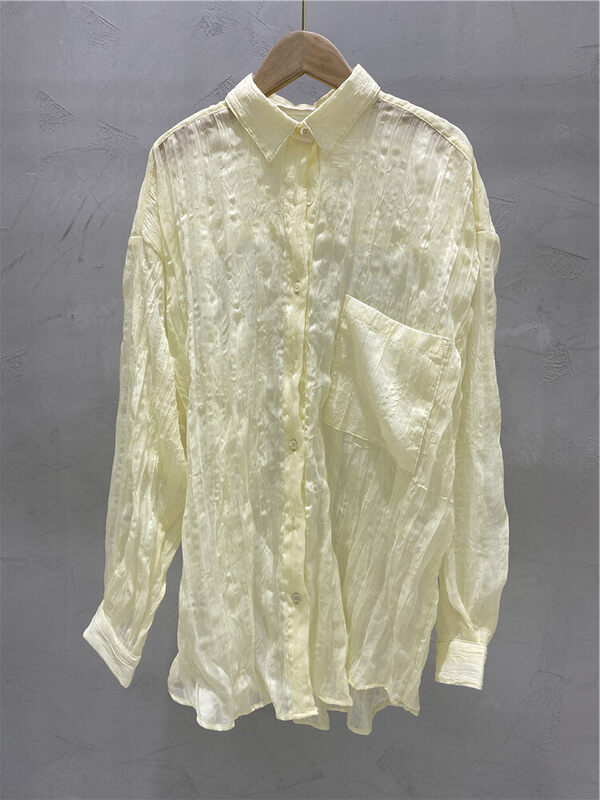 New in early autumn! [Strict selection - planting grass into trees] Korean version of the simple and versatile shirt YS1-XC11-60565# GYJ