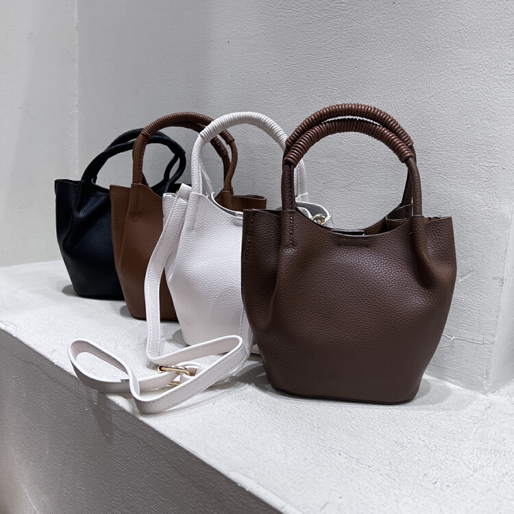 【MISSLAN】Fashion ins Korean casual lychee pattern handbag (with waist bag) E225# XJ