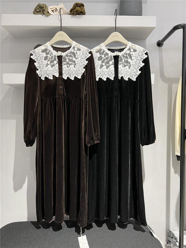 New in autumn! [ZICCI] stitching niche temperament dress 106757# XYJ
