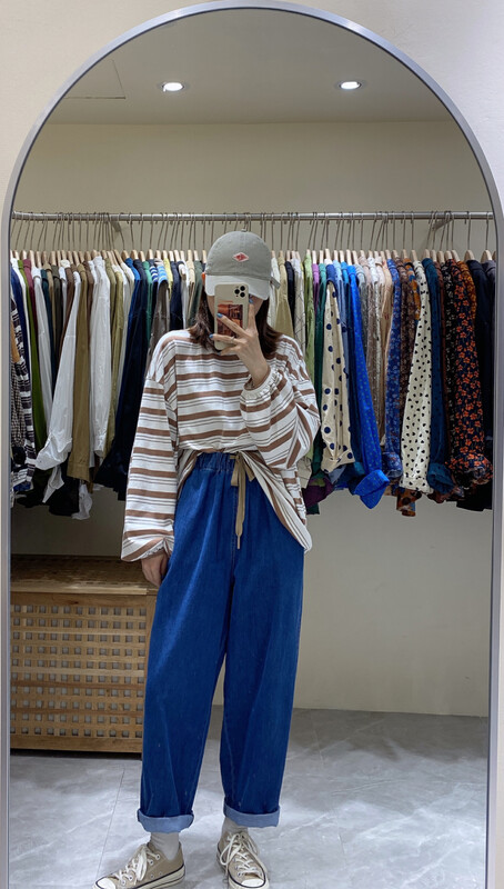 New in autumn! [DA.7] Elastic waist all-match harem jeans YS1-6135# LSL