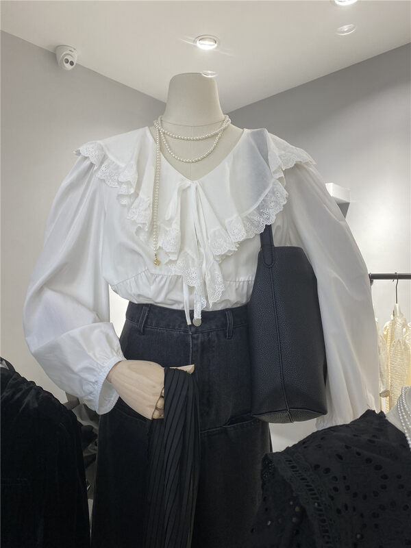 New in autumn! [ZICCI] Sweet and gentle all-match small shirt 106746# XYJ