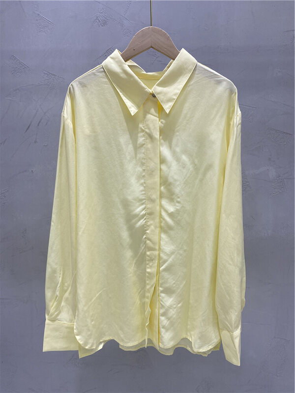 New in early autumn! [Strict selection - planting grass into trees] Korean version single-breasted solid color shirt YS1-XC6-21SF30666# GYJ