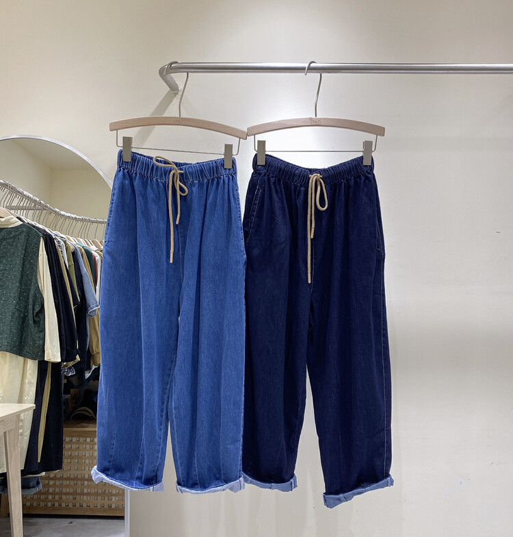 New in early autumn! [DA.7] Korean version elastic waist all-match jeans 6120# LSL