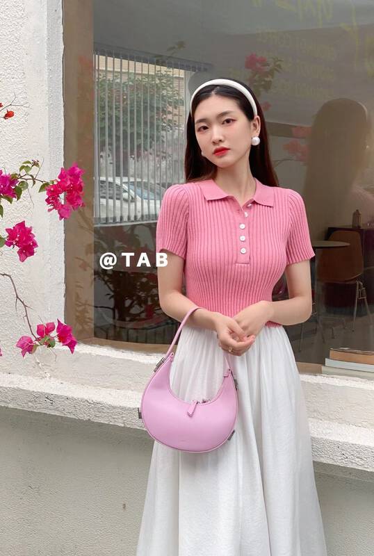 CXDHH [Strictly Selected-Growing Grass into Trees] Korean Version POLO Collar Solid Color Short Sleeve T-Shirt XC21-15154-A# JHY
