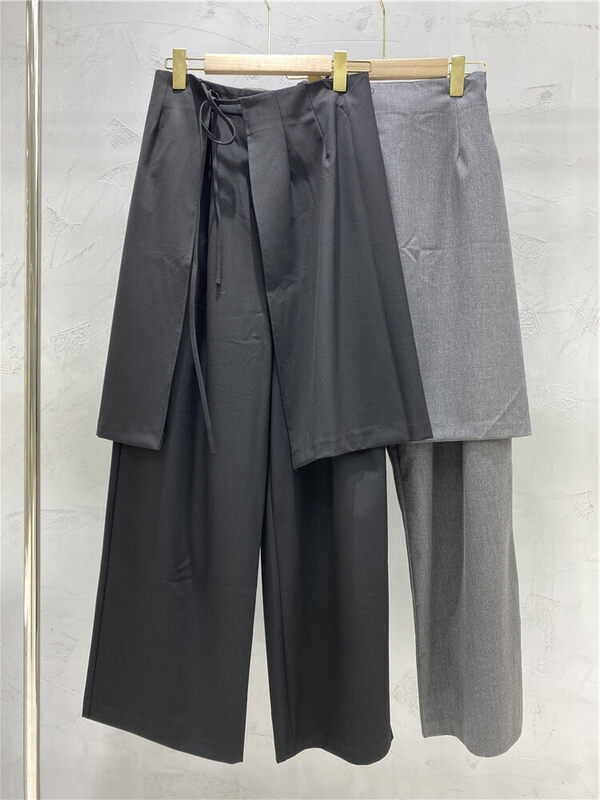 New in early autumn! [Strict selection - planting grass into trees] Korean version of niche design culottes (with detachable skirt) YS1-XC11-FU50397# GYJ