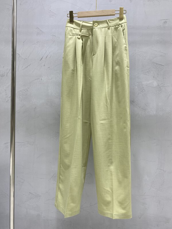 New in early autumn! [Strict selection-planting grass into trees] Korean version of solid color wide-leg casual pants YS1-XC21-19156-A# GYJ