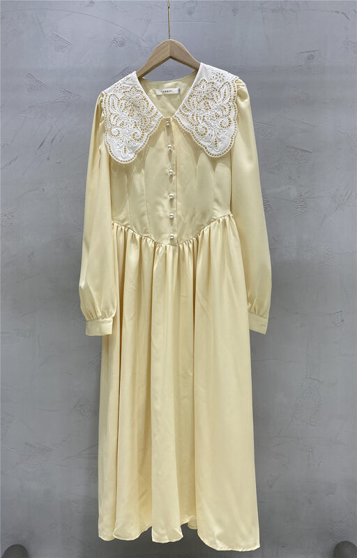 New in early autumn! [Strict selection - planting grass and trees] sweet temperament dress with doll collar YS1-XC21-19159-A# GYJ