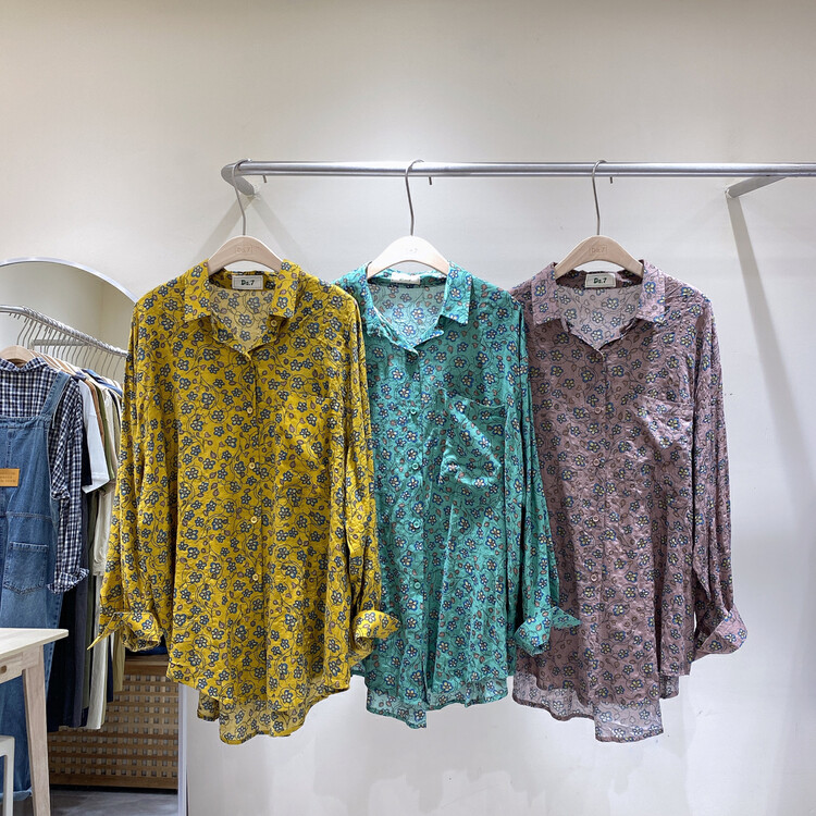 New in early autumn! [DA.7] Xiaohuahua fresh and simple shirt 3167-# LSL