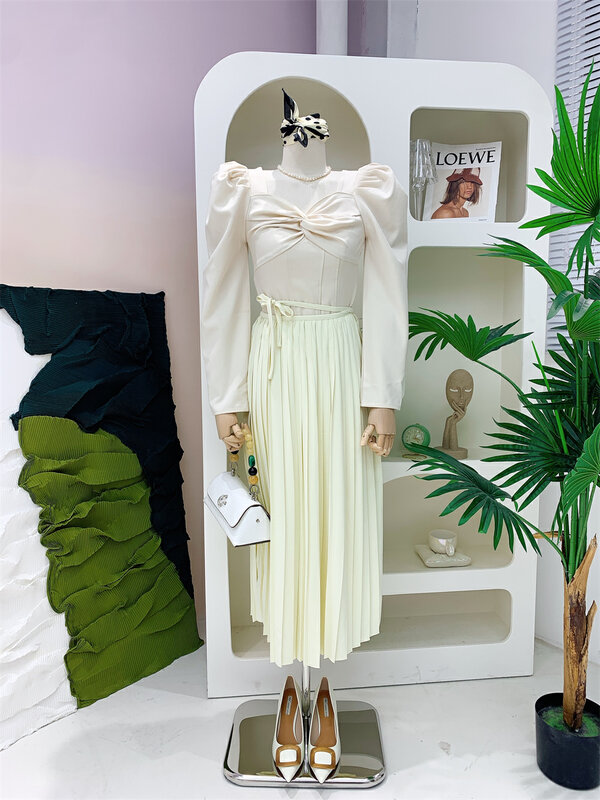 CXDHH [Strict Selection-Growing Grass into Trees] Korean Candy Color Fishtail Skirt XC22-12319-S# OZQ
