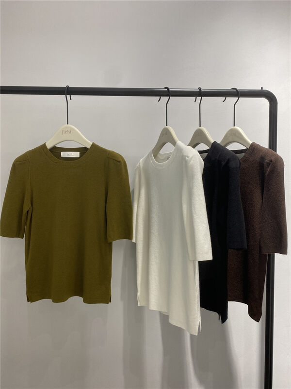 New in autumn! [ZICCI] round neck loose all-match short-sleeved T-shirt 8806# XYJ