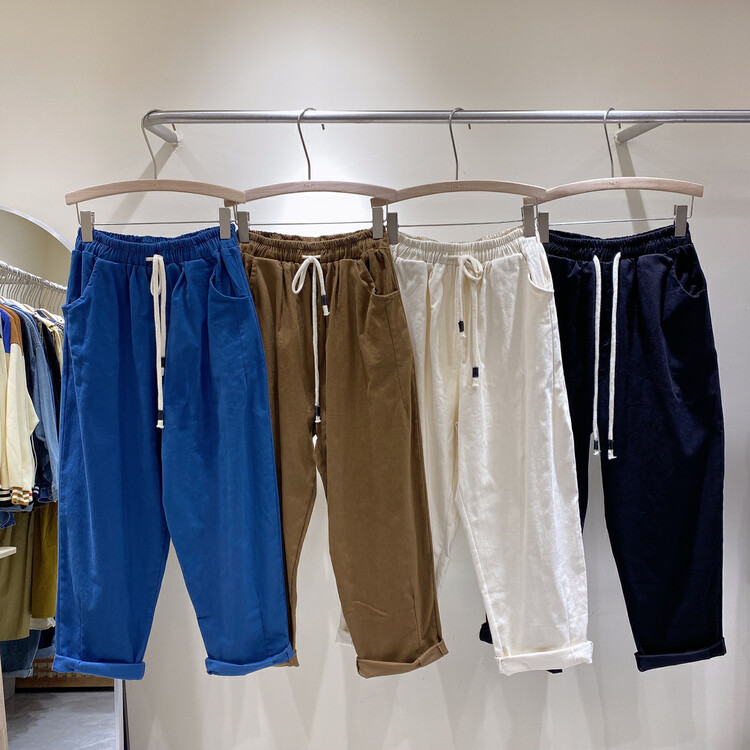 New in autumn! [DA.7] Korean version of solid color all-match casual pants 6152# LSL