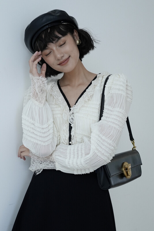 【GL】French shirt fairy French girly shirt C7021