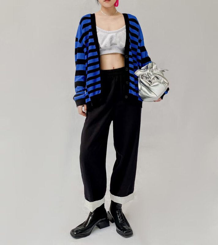 CXDHH [Strict Selection-Growing Grass into Trees] Korean version of simple all-match casual pants XC12-21511B# HLL