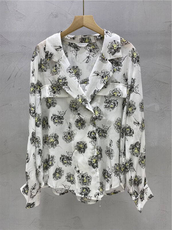 New in early autumn! [Strict selection - planting grass and trees] vacation fashion loose shirt YS1-XC21-19087-G# GYJ