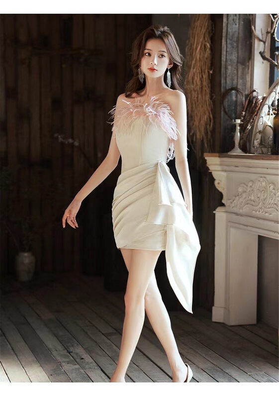 Autumn models are new! [Xiye] Western style slimming suspender dress 6330# JJ